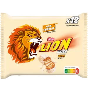 Barres De Chocolat Enrobage Blanc 237g - LION
