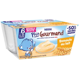 P'tit Gourmand Semoule au Lait 4x100g - NESTLE