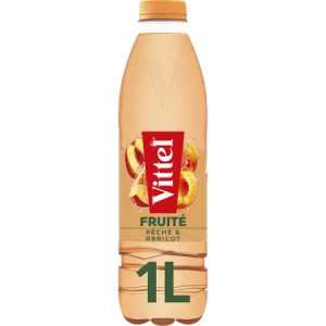 Eau plate aromatisée à la pêche et abricot 6x1L - VITTEL