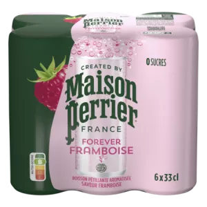 6x33cl Mais Perrier Framboise