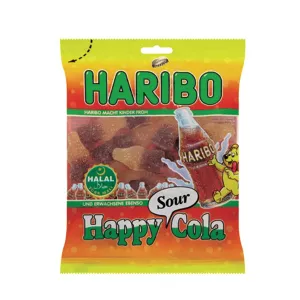 Happy cola sour halal candies 100g - HARIBO