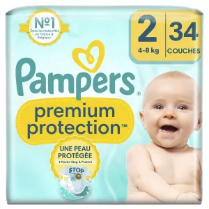 Couches Premium Protection T2 (4-8 Kg) X34 - PAMPERS