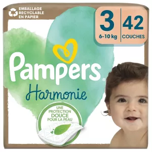 Couches Harmonie T3 (6-10 Kg) X42 - PAMPERS