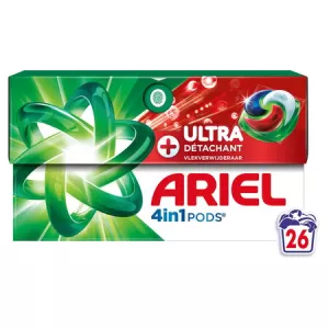 Lessive capsules Ultra Détachant 4in1 Pods 26 capsules - ARIEL