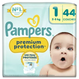 Premium Protection couches taille 1 (2-5kg) x44 - PAMPERS