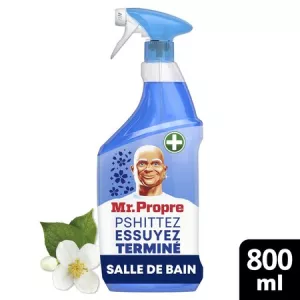 Nettoyant Ménager Désinfectant Salle de bain Fleurs Blanches Flash Propreté 800ml - MR PROPRE