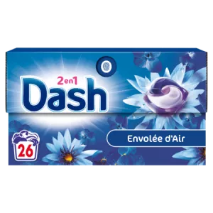 Lessive en capsules  envolée d'air x26 - DASH