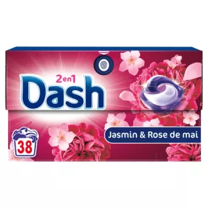 Lessive capsules Jasmin Rose de Mai x38 - DASH