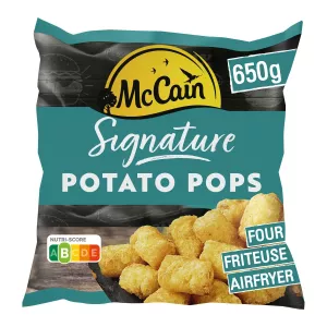 قطع البطاطس Potato Pops Signature 650 g - MCCAIN