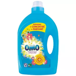 Lessive liquide pêche & pamplemousse 2l - OMO