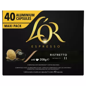 Café Ristretto X40 Kapseln Aluminium 208g - L'OR