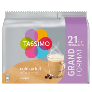 Dosettes Grand Format Cafe Au Lait X21 241g - TASSIMO
