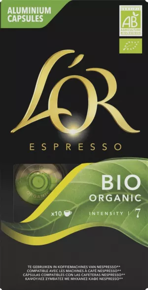 Café Bio Organic Intensité 7 X10 - L'OR ESPRESSO