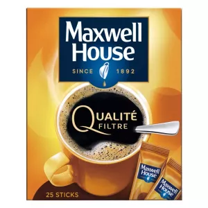 Café qualité filtre x25 sticks 45g - MAXWELL HOUSE