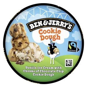 آيس كريم فانيليا بقطع عجينة الكوكيز Cookie Dough 406 g - BEN & JERRY'S