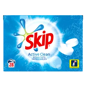 Lessive Tablettes Active Clean 28 tablettes - SKIP