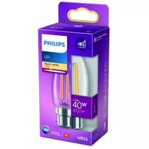 Led Clas Flam 40w B35-b22 B1