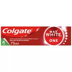 Dentifrice Accélérateur de Blancheur et Réduit la Plaque Dentaire Max White One 75ml - COLGATE
