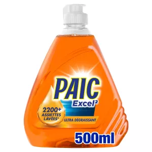 Liquide Vaisselle Ultra Dégraissant Excel² 500ml - PAIC