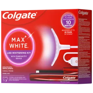 Kit Blancheur Dentaire Lampe LED et Sérum Max White  - COLGATE