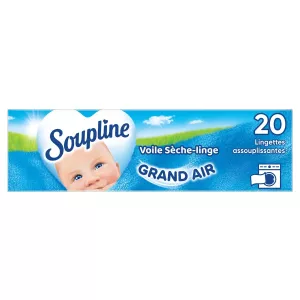 Adoucissant Voile Sèche Linge Grand Air x20 - SOUPLINE