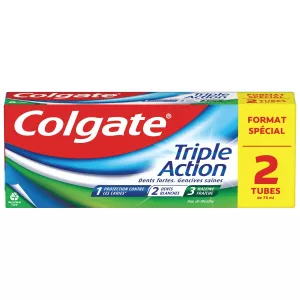 Dentifrifice Bipack Trip Action Original Fresh 2x75ml - COLGATE