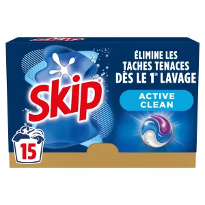 Lessive Capsule Ultimate Active Clean 3En1 x15 - SKIP