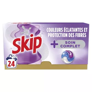 Lessive Capsules tout en 1 Soin Complet x24 - SKIP
