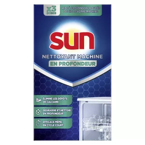 Sel Nettoyant Machine Lave Vaisselle En Profondeur 120g - Sun