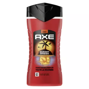 Gel Douche Homme Sunset 5-en-1 Fraîcheur & Parfum 24h 250ml - AXE