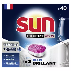 Capsules Lave Vaisselle tout en 1 Expert Plus x40 - SUN