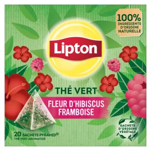 Thé Vert Fleur D'hibiscus Framboise 20s -  Lipton