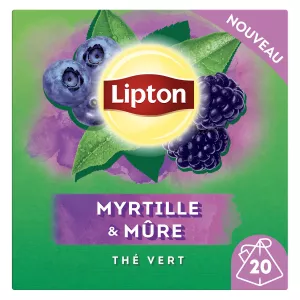Thé Vert Myrtille Mûre 20s - Lipton