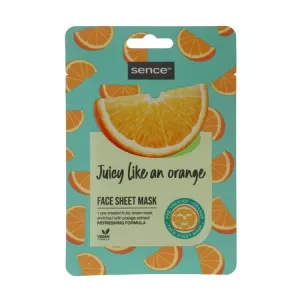 Masque visage tissu orange 20ml - SENCE