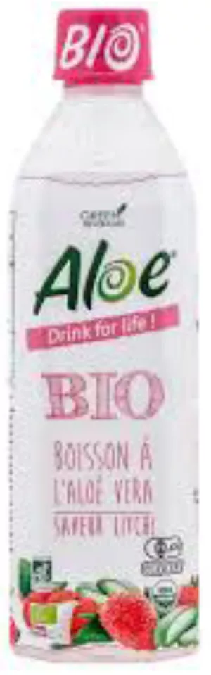 Bio-Aloe-Vera-Getränk mit Litschi-Geschmack 500 ml – ÉLOA