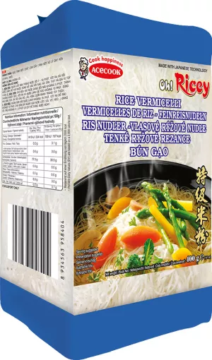 Fideos De Arroz Dorado 18 X 400 Gr - Acecook