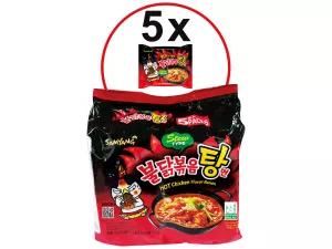 Ramen Poulet Braisé Piquant 5x145g - BULDAK