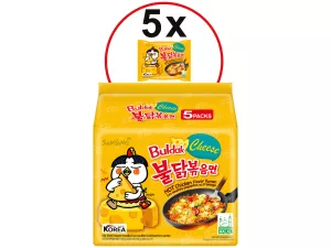 Ramen Instantanés Poulet Piquant Cheese  5x140g - BULDAK
