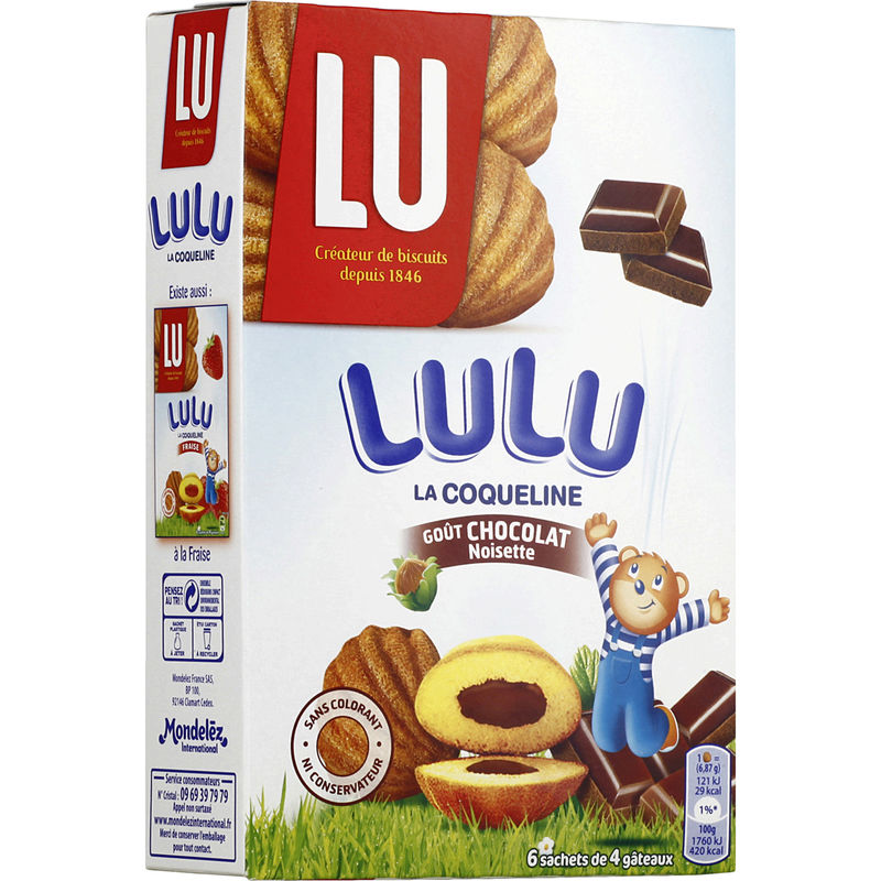 Hazelnootchocoladecakes 165g - LU