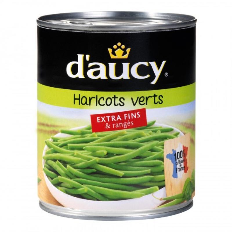 Haricots verts extra-fins 2 x 220 g - D'AUCY