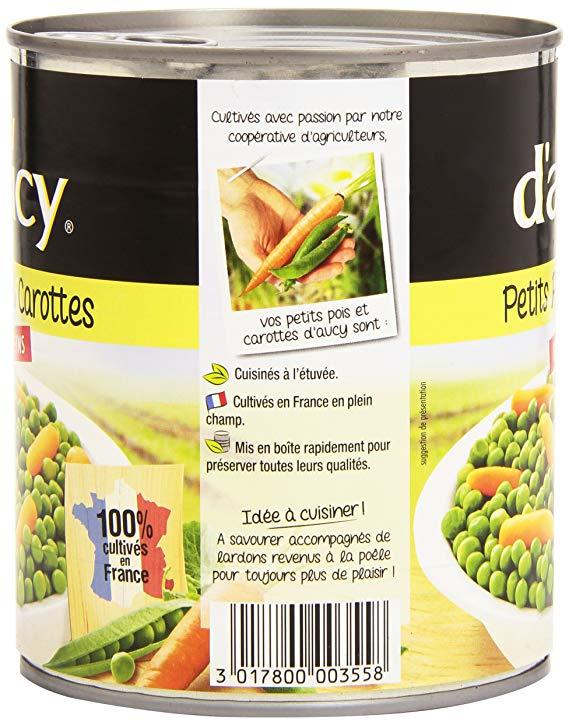 Petits pois extra-fins 2 x 280 g - D'AUCY