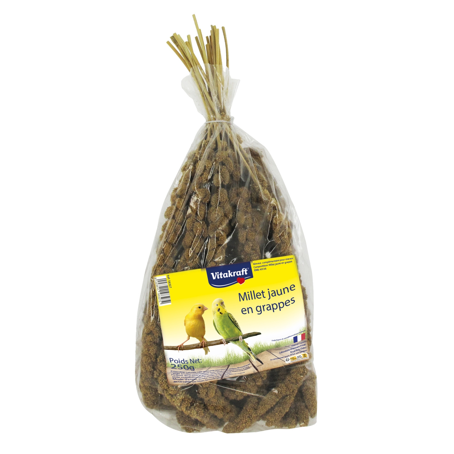 Millet Jaune en Grappes pour Oiseaux 250 g - VITAKRAFT