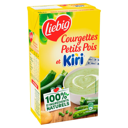 Soupe Courgettes Petits Pois et Kiri 1L - LIEBIG