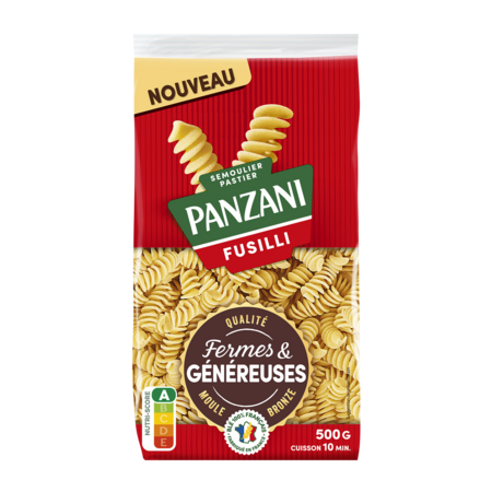 Паста Фузилли твердая и щедрая 500г - PANZANI