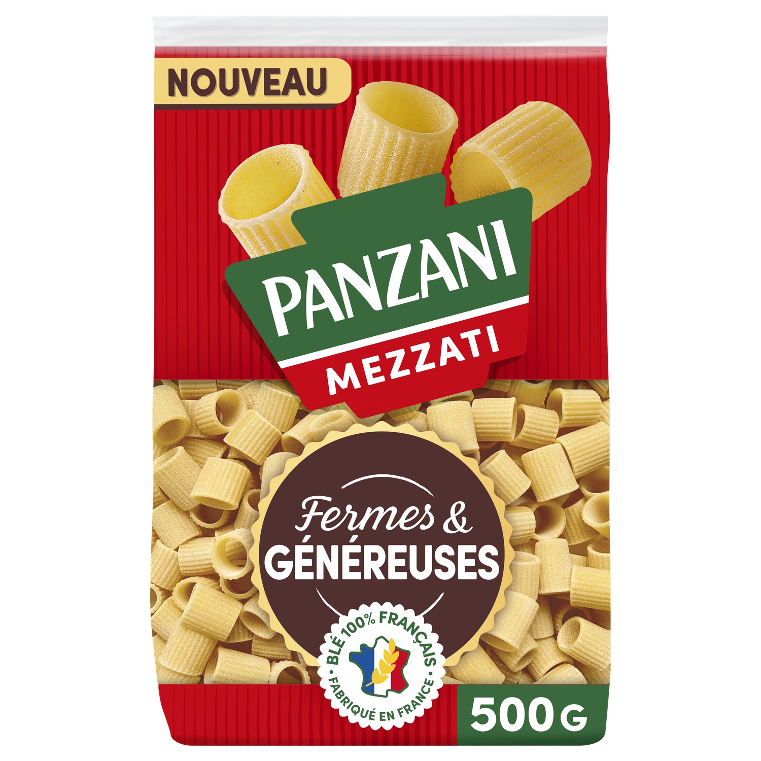 Pâtes Mezzati Fermes et Généreuses 500g - PANZANI