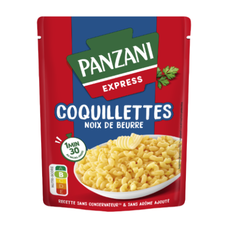 Express coquillettes noix de beurre prêtes en 1 min 30 doypack 200 g - PANZANI
