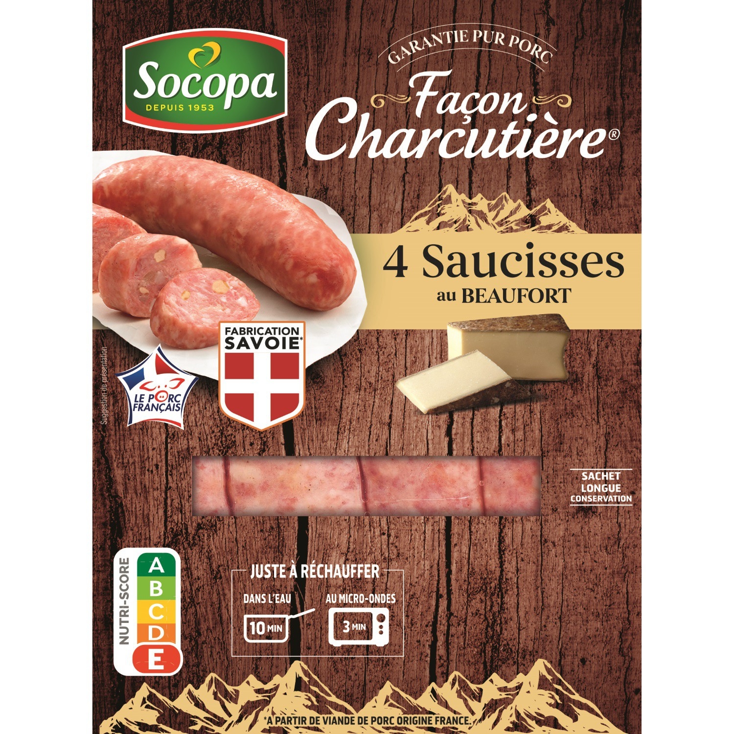 Saucisses Au Beaufort Fc X4