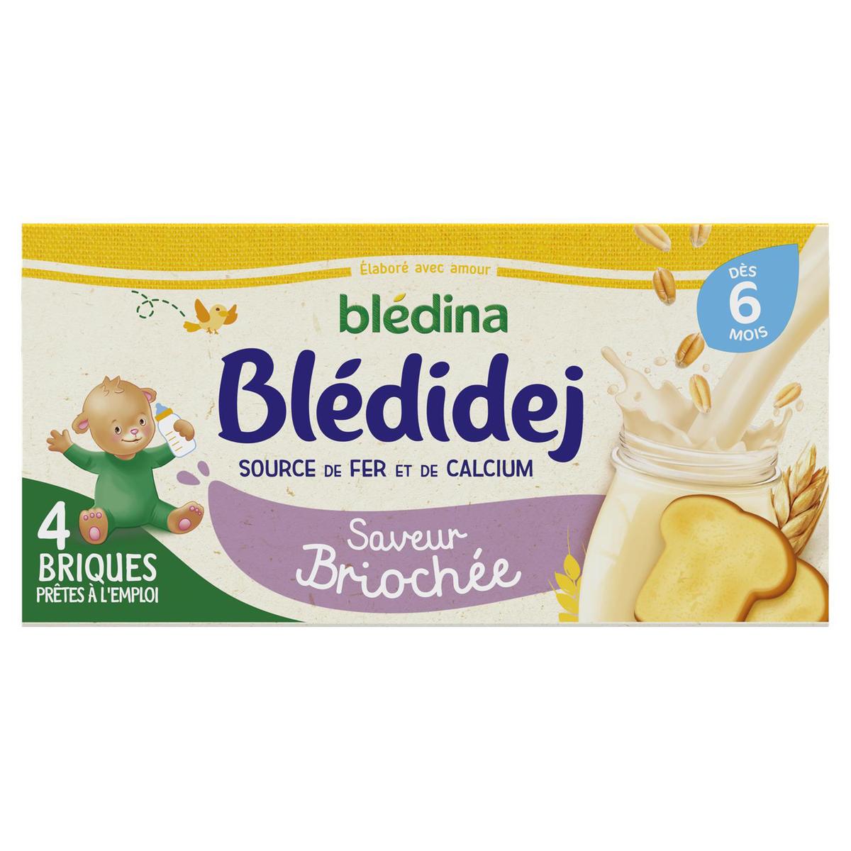 Blédidej saveur briochée dès 6 mois 4x250ml - BLEDINA