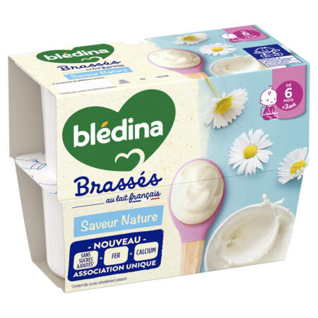 Dessert Brassés Saveur Nature dès 6 mois 4x95g - BLÉDINA
