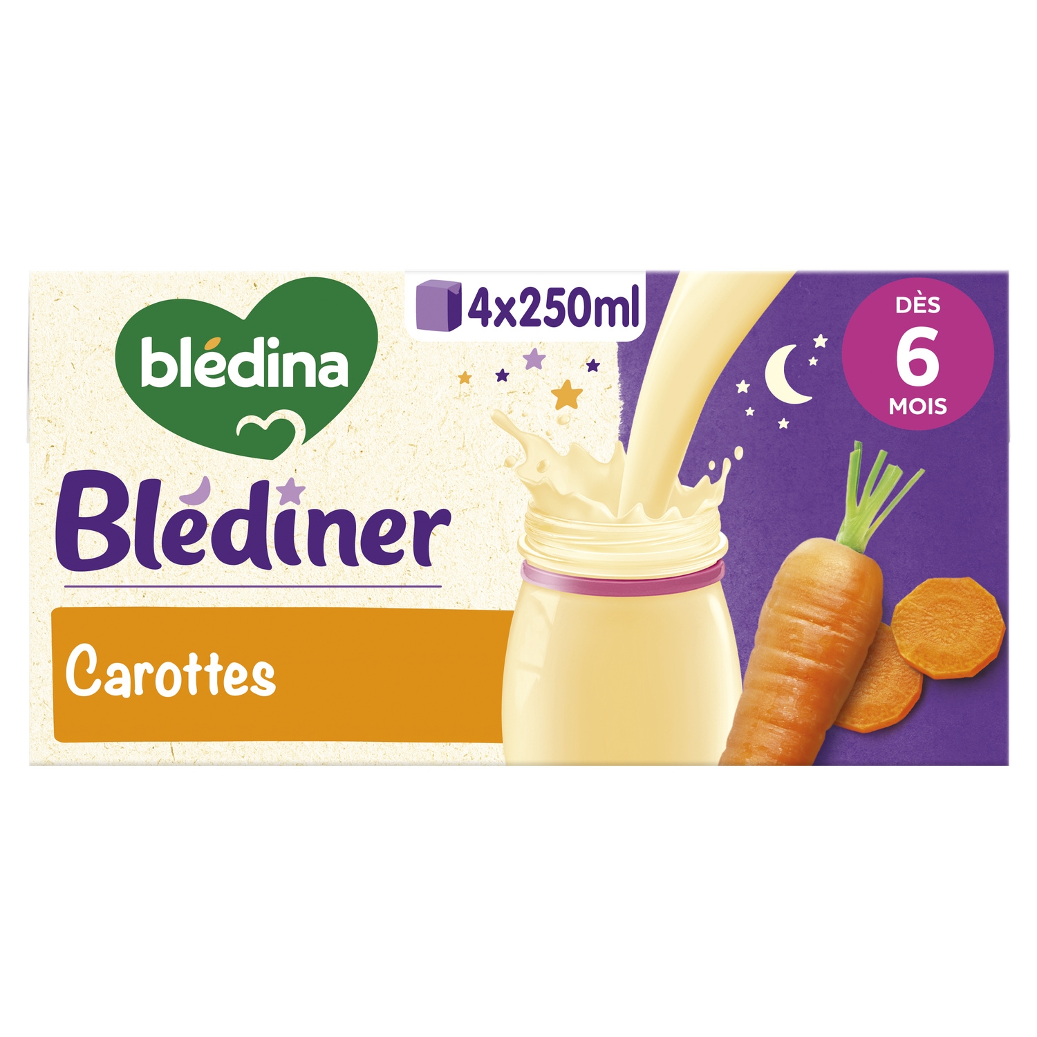 4x250ml Blediner Lac Carotte